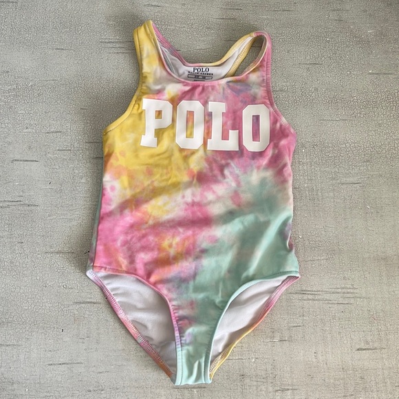 Polo by Ralph Lauren Little Girl's Tie-Dye One-Piece Swimsuit Sz.3 - Picture 1 of 4